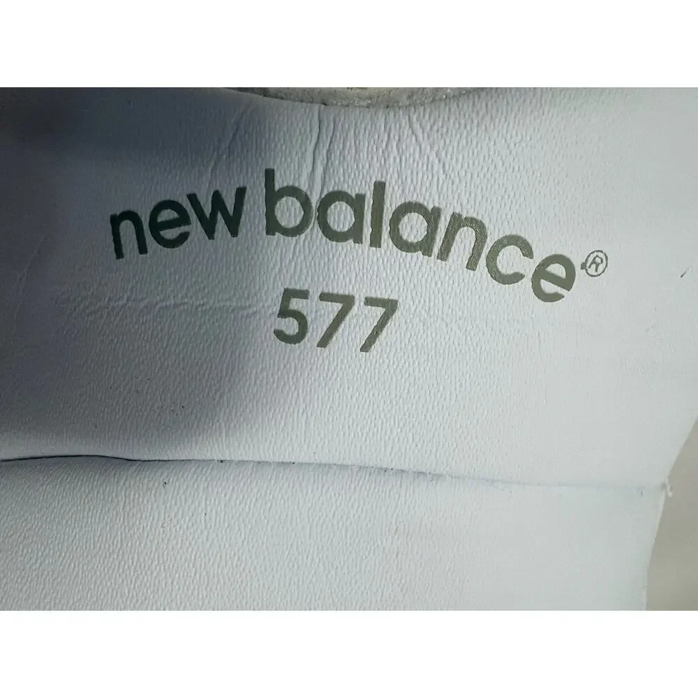 New Balance 577 Shoes Men's 9.5 2E Wide White Walking Hook and Loop Diabetic